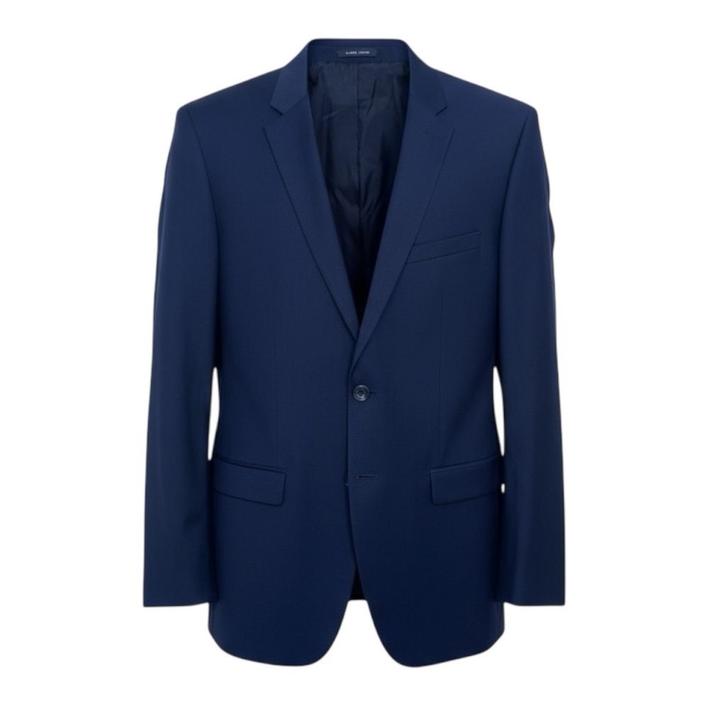 🔲 ZARA Men’s Navy Wool Blazer | US 40R | Modern Cut, Timeless Swagger‎
